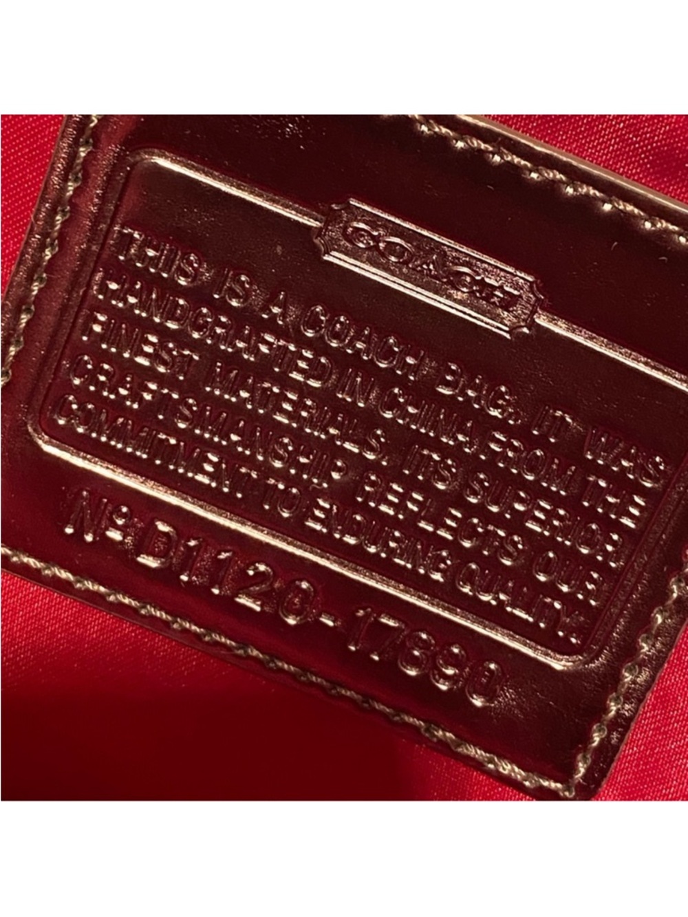 Coach Poppy Signature Glam Silver Tote - Picture 8 of 9